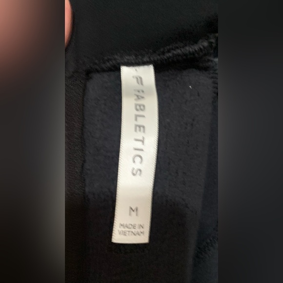 Fabletics Zaylee Black Funnel Neck Zipper Back Thumbhole Tunic Sweatshirt - Picture 5 of 5